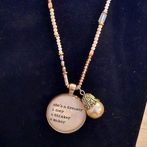 Plunder Statement Necklace with Pearl accent